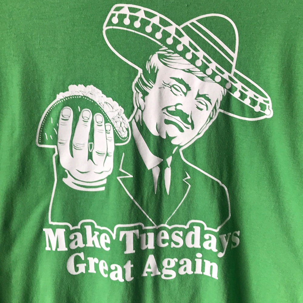 Trump taco Tuesday t shirt size Large graphic tee